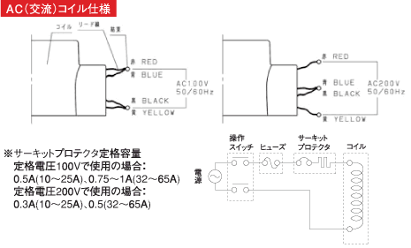 AC（交流）コイル仕様